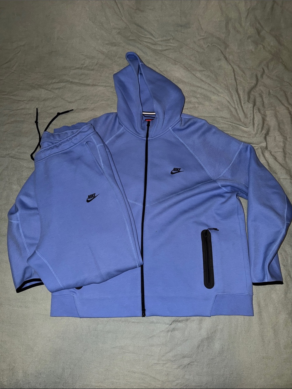 Nike Men's Tech Fleece Jogger Set (Blue)